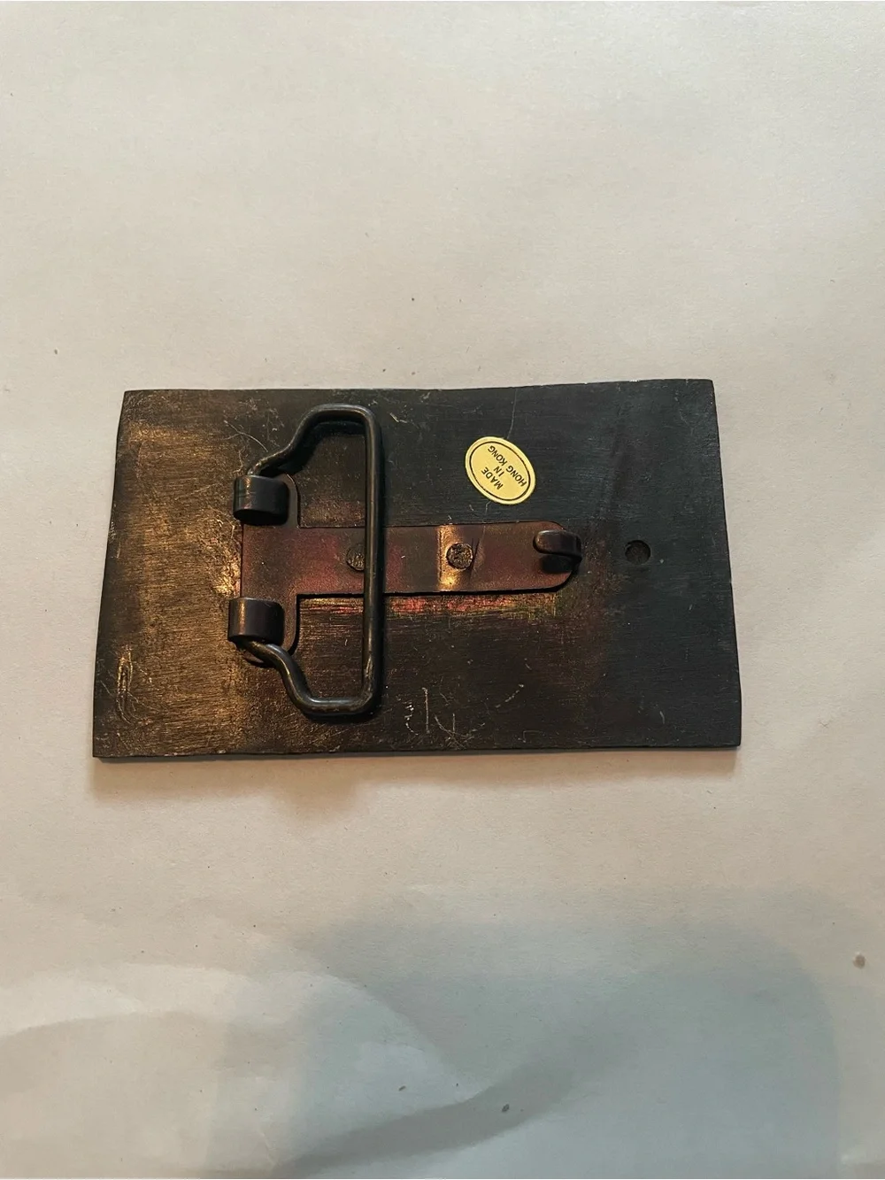 Budweiser Vintage 80s brass belt buckle